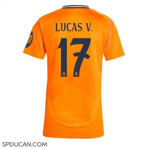 Zenski Nogometni Dres Real Madrid Lucas Vazquez #17 Gostujuci 2024-25 Kratak Rukav